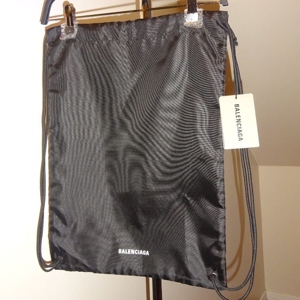 Balenciaga Canvas Drawstring Backpack